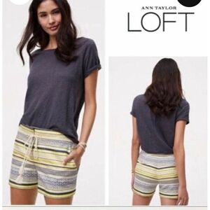 ANN TAYLOR LOFT- WOMENS RIVERA BROCADE SHORTS Size 10